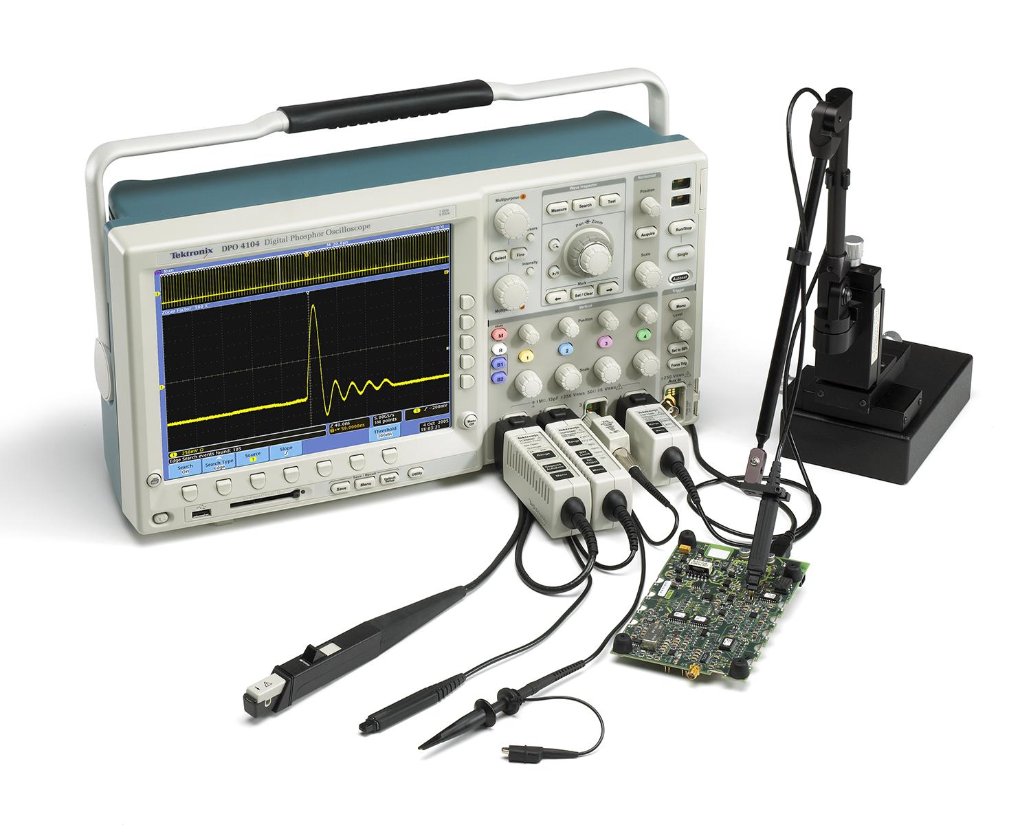Tektronix oscilloscope with probes
